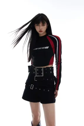 【23s August.】Metal Alphabet Punk Tops