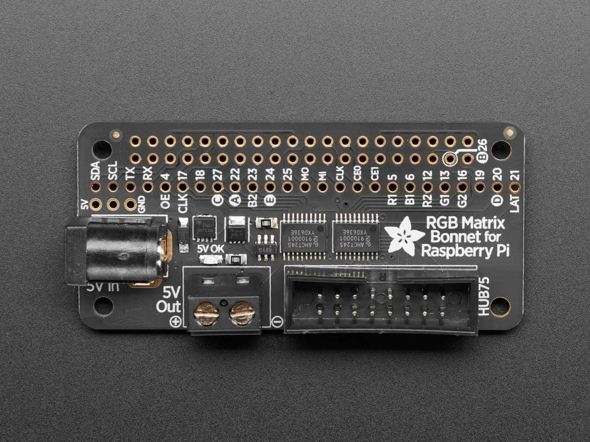 Adafruit RGB Matrix Bonnet for Raspberry Pi