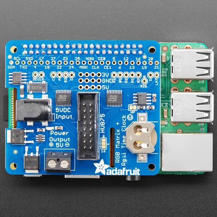 Adafruit RGB Matrix HAT   RTC for Raspberry Pi - Mini Kit