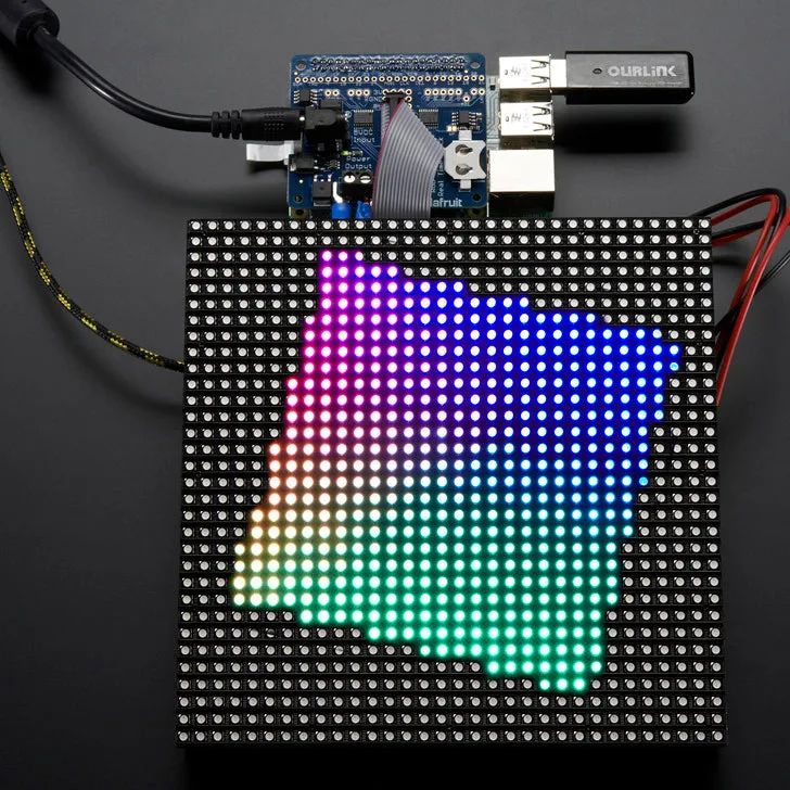 Adafruit RGB Matrix HAT   RTC for Raspberry Pi - Mini Kit