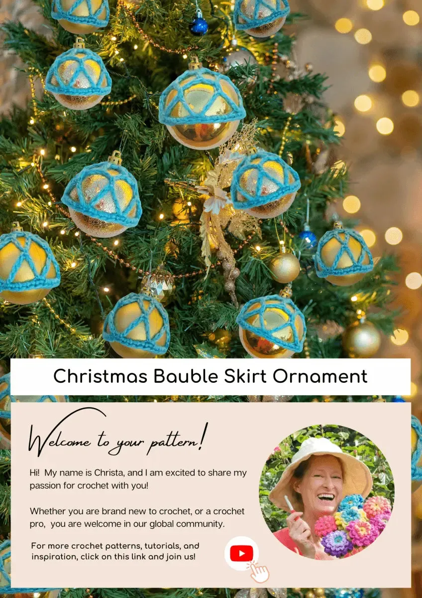 Bauble Skirts - Easiest Christmas Crochet Ornaments