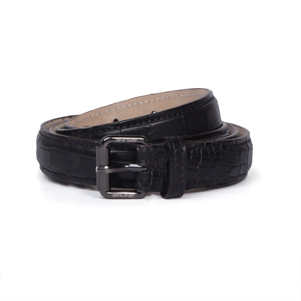 Black Antique Look Buckle Belt