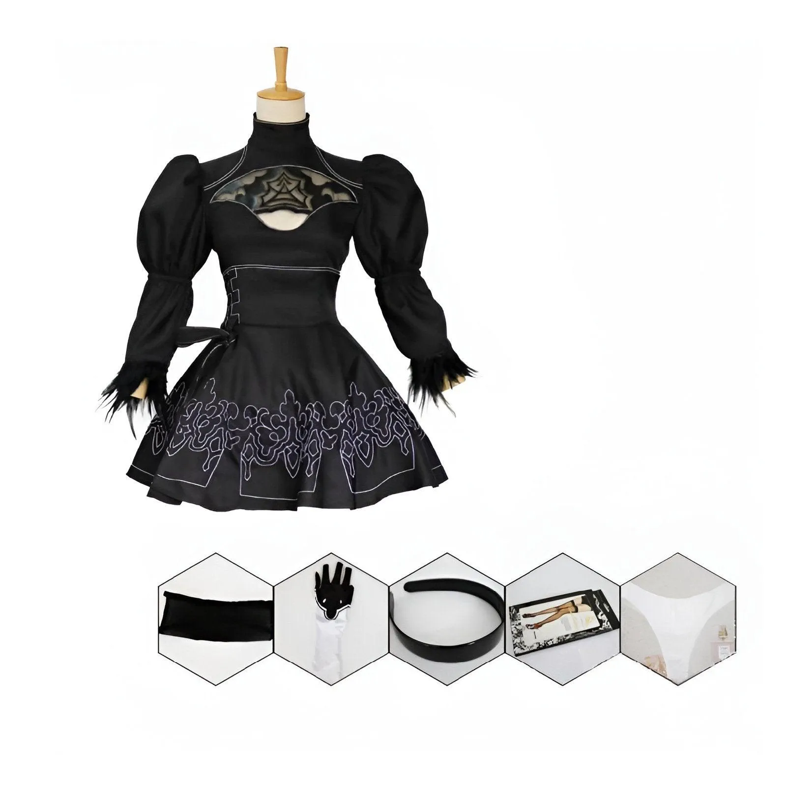 Elegant 2B Cosplay Costume from NieR: Automata