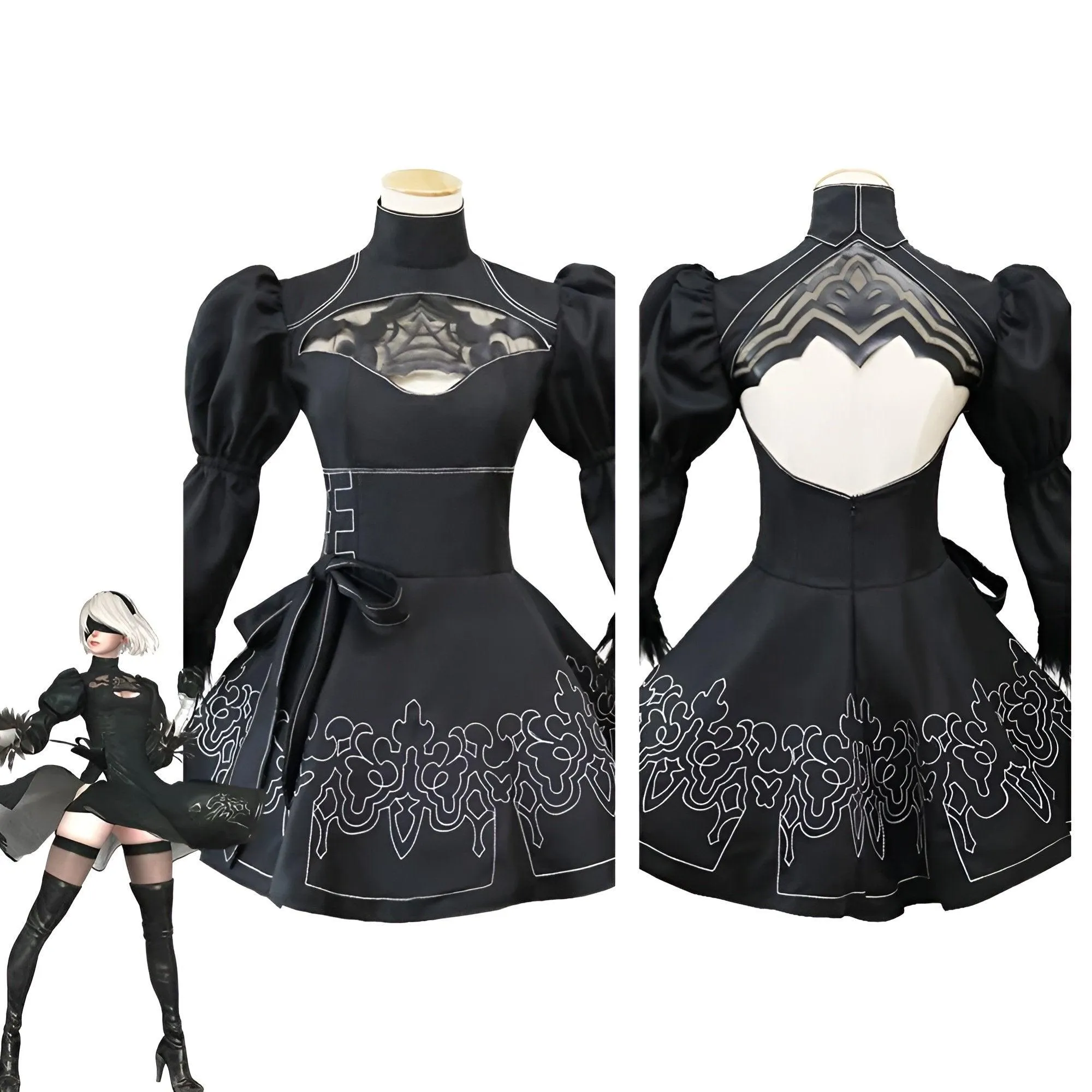 Elegant 2B Cosplay Costume from NieR: Automata