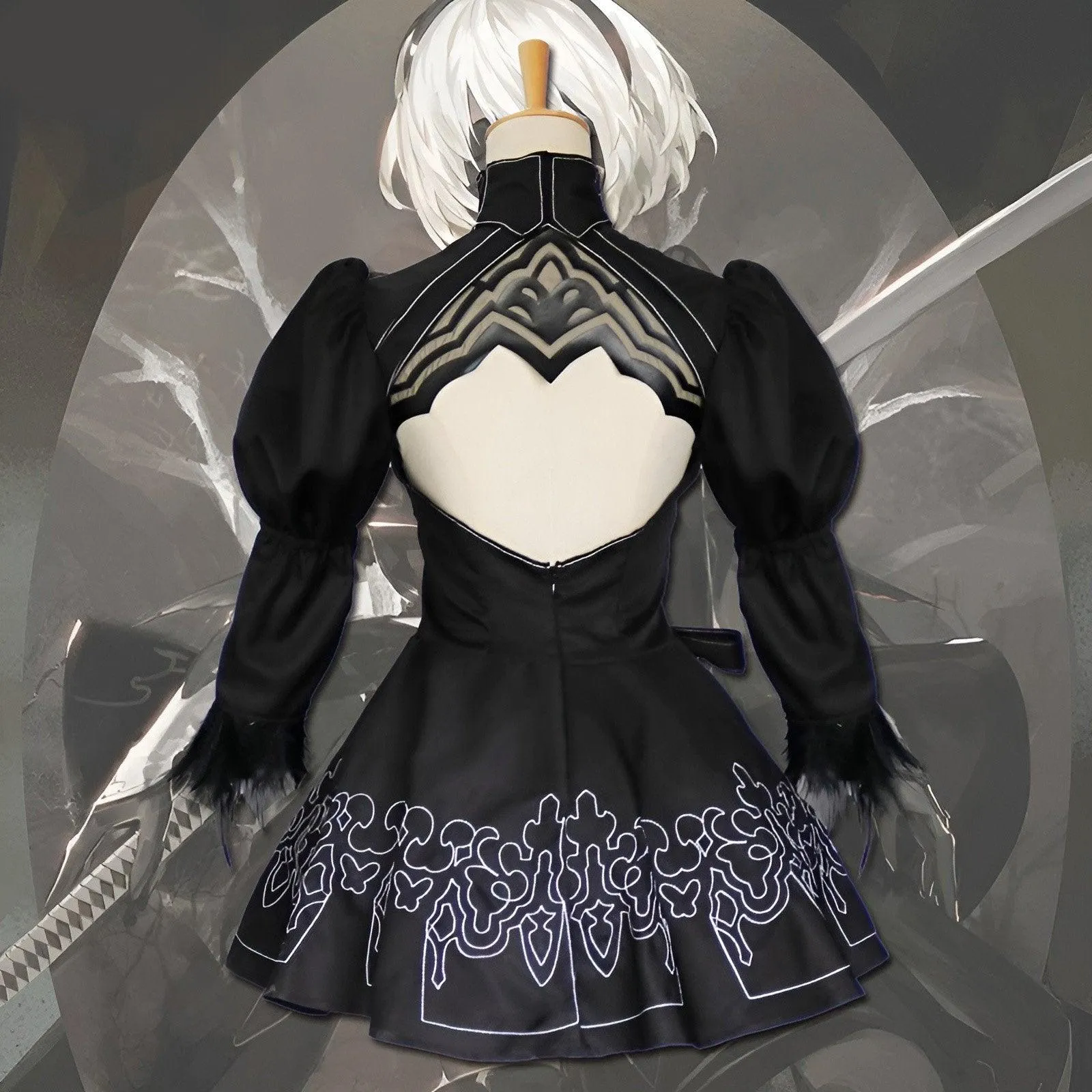 Elegant 2B Cosplay Costume from NieR: Automata