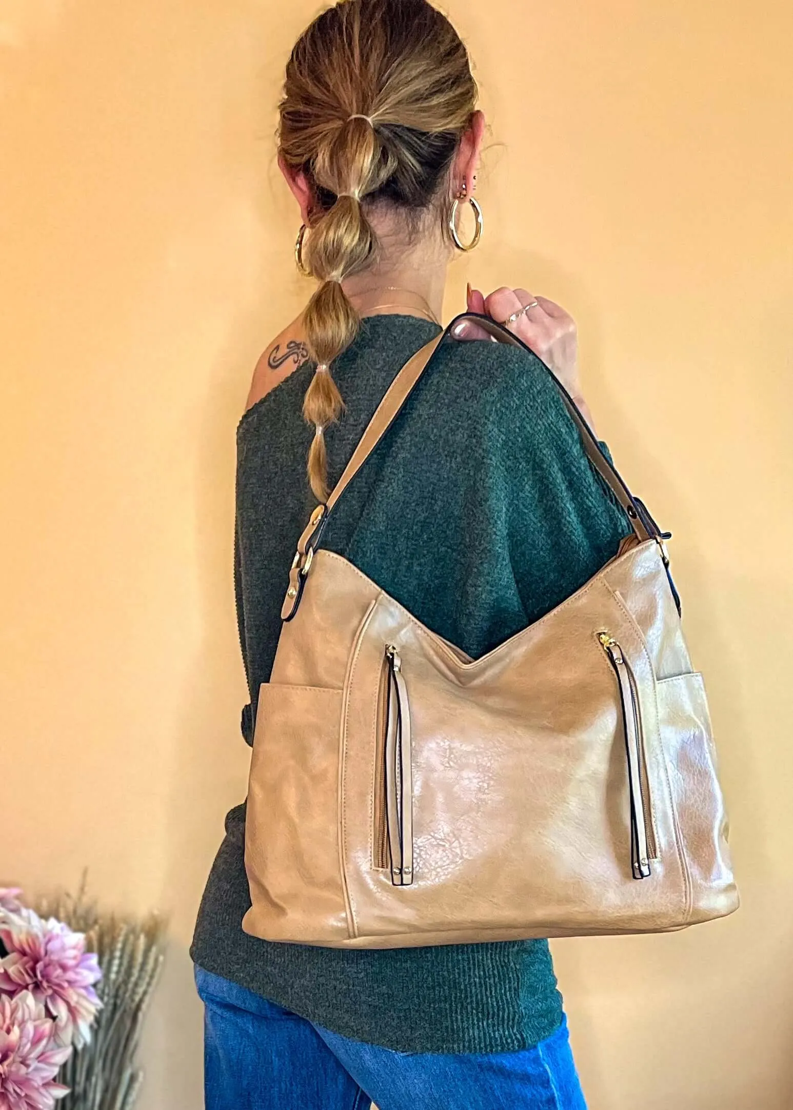 Emerson Slouchy Bag - Khaki
