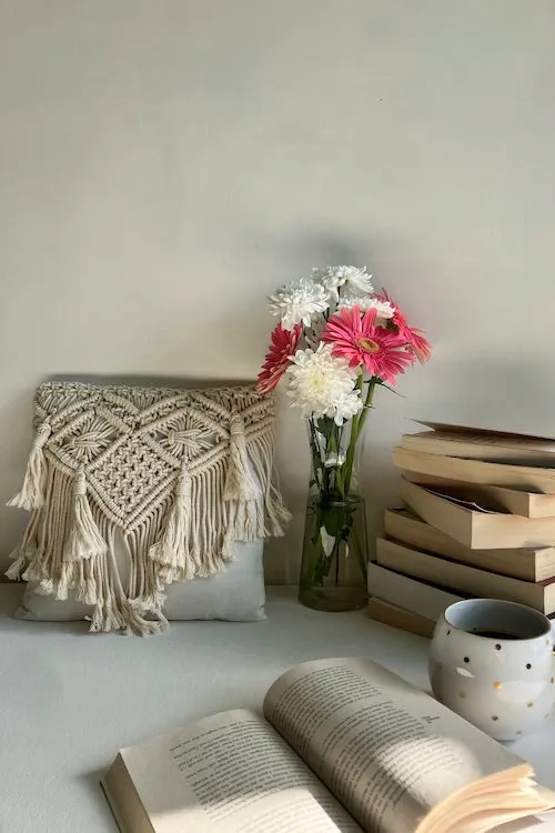House Of Macrame "Rim-Jhim" Cushion Cover (Single Piece)