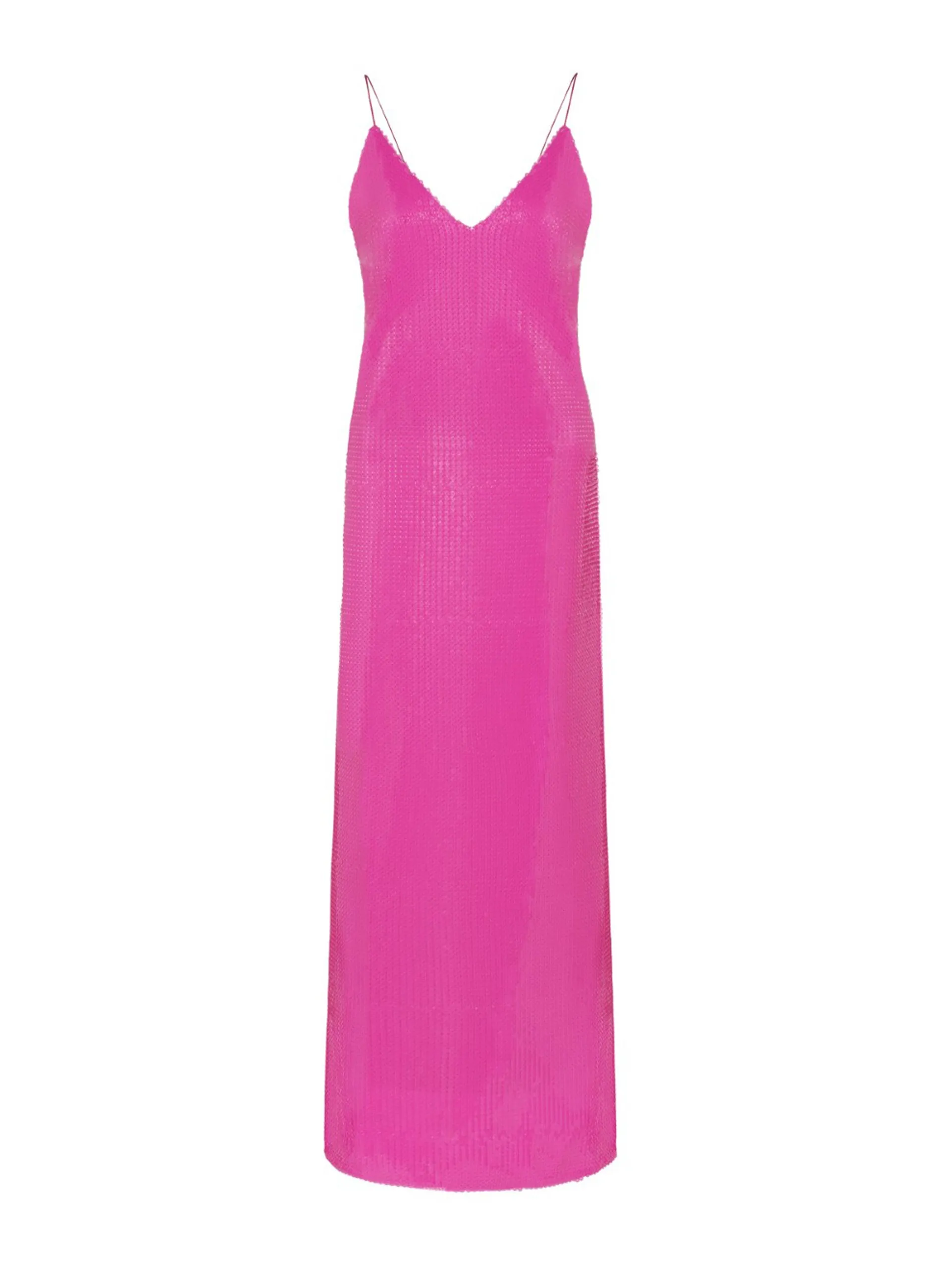 Jojo Fuschia pink sequin maxi dress