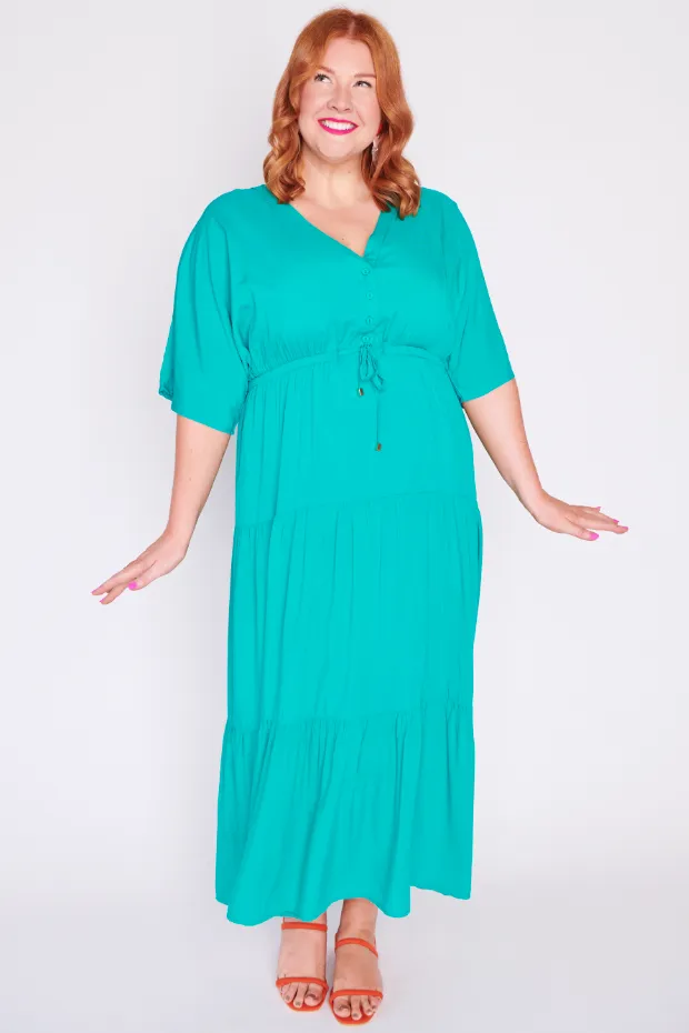 Maddie Teal Dress