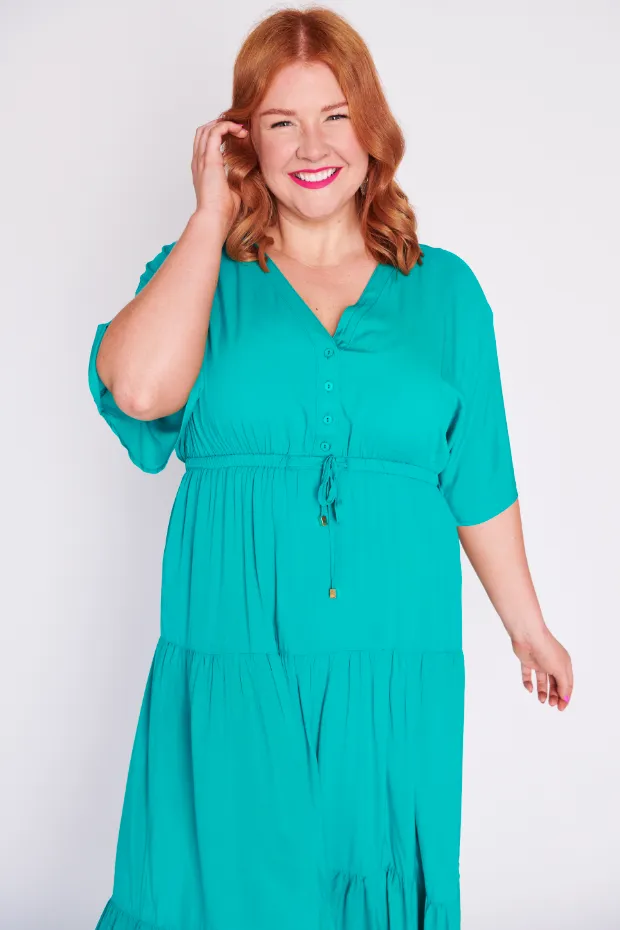 Maddie Teal Dress