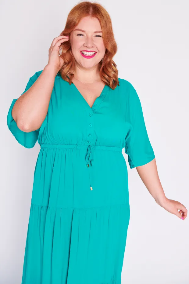 Maddie Teal Dress