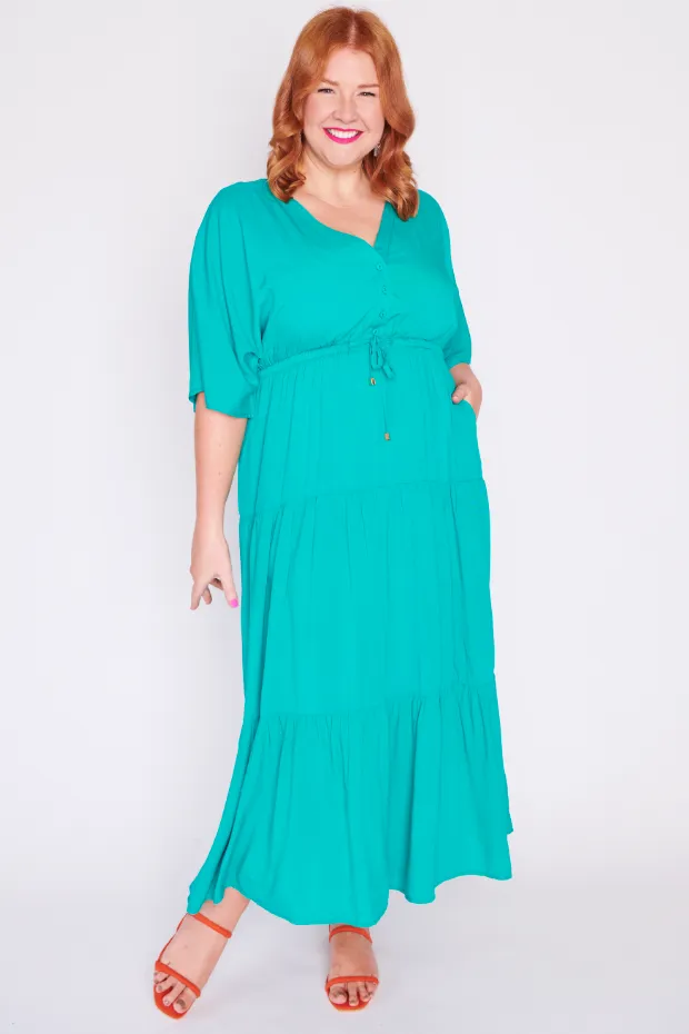 Maddie Teal Dress