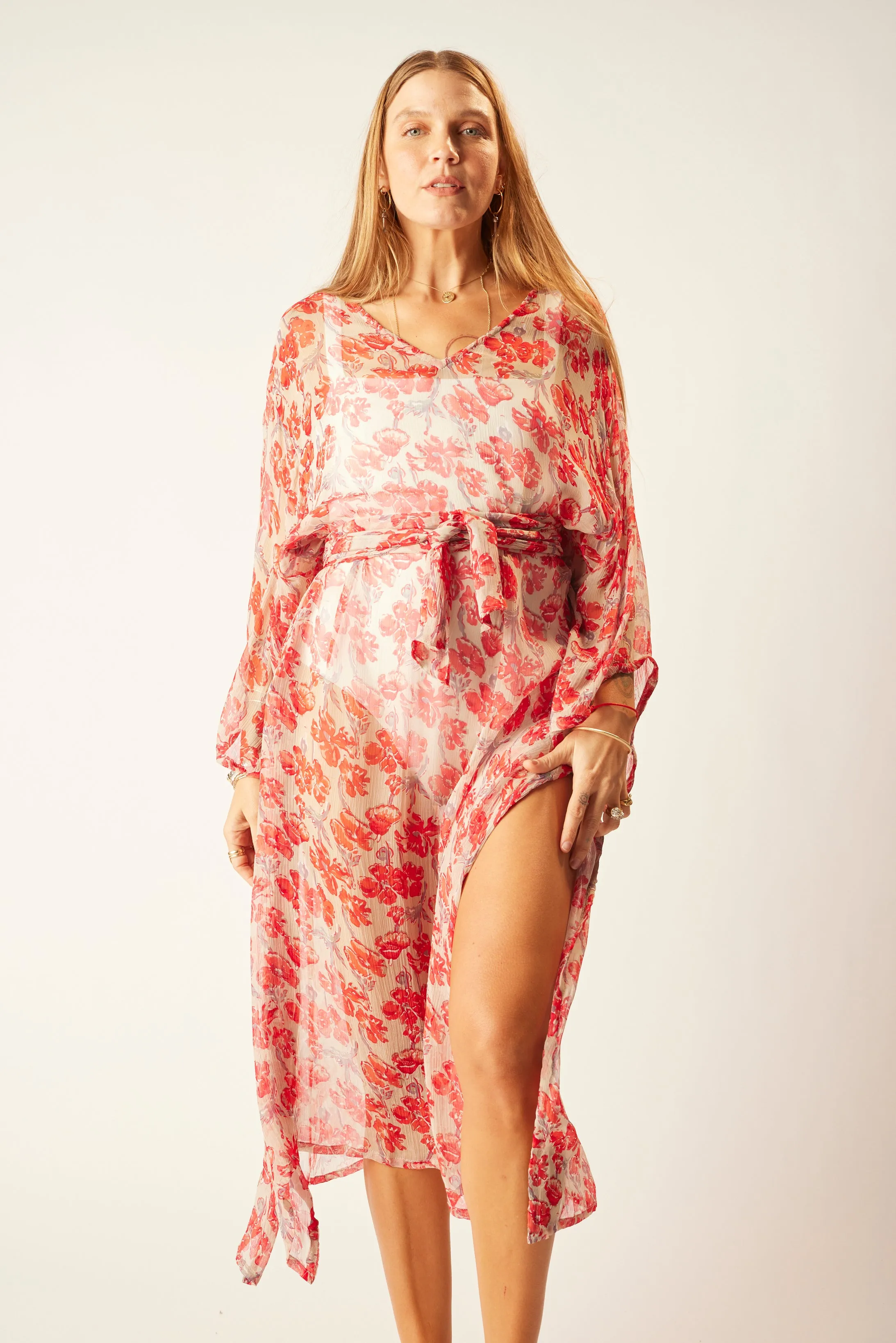 MARIN DRESS WITH SASH
