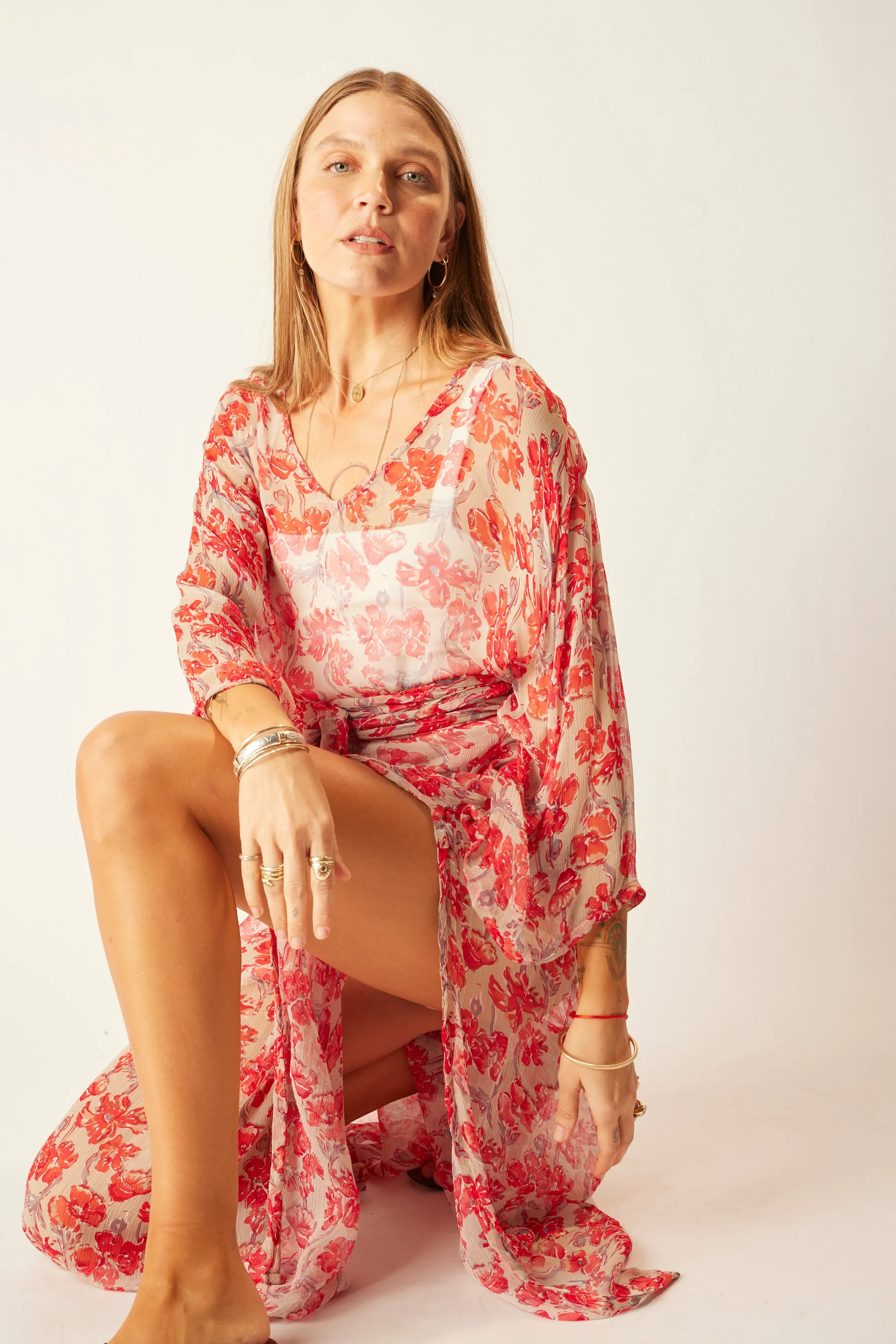 MARIN DRESS WITH SASH