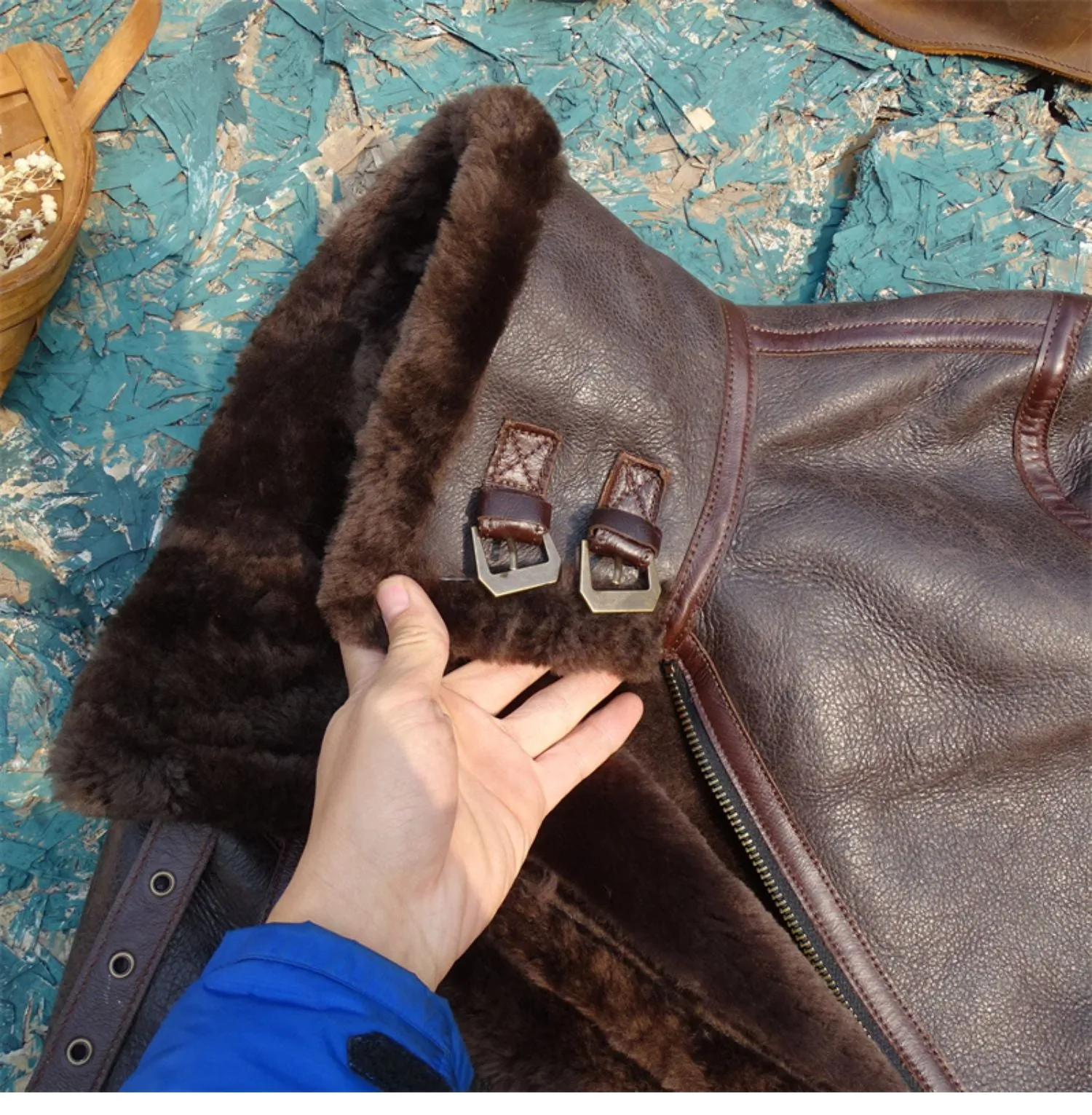 Men's B6 Shearling Bomber Coat