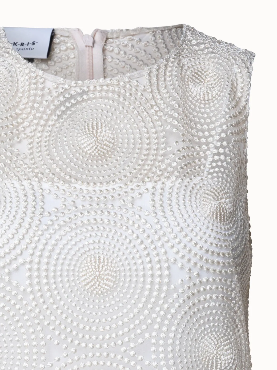 Metallic 3D Dot Embroidery Dress