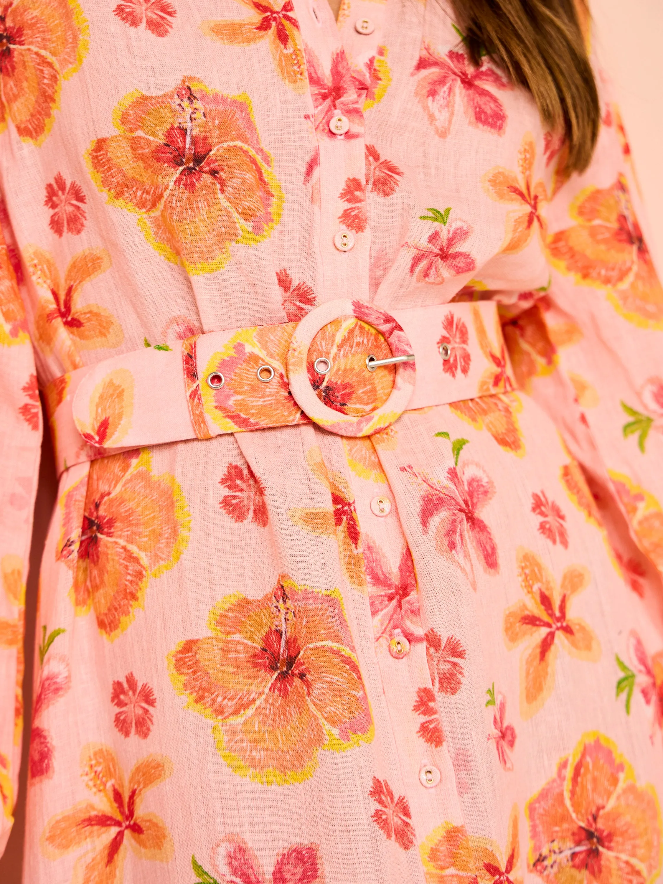 Palm Noosa Noddy Dress in Spanish Hibiscus