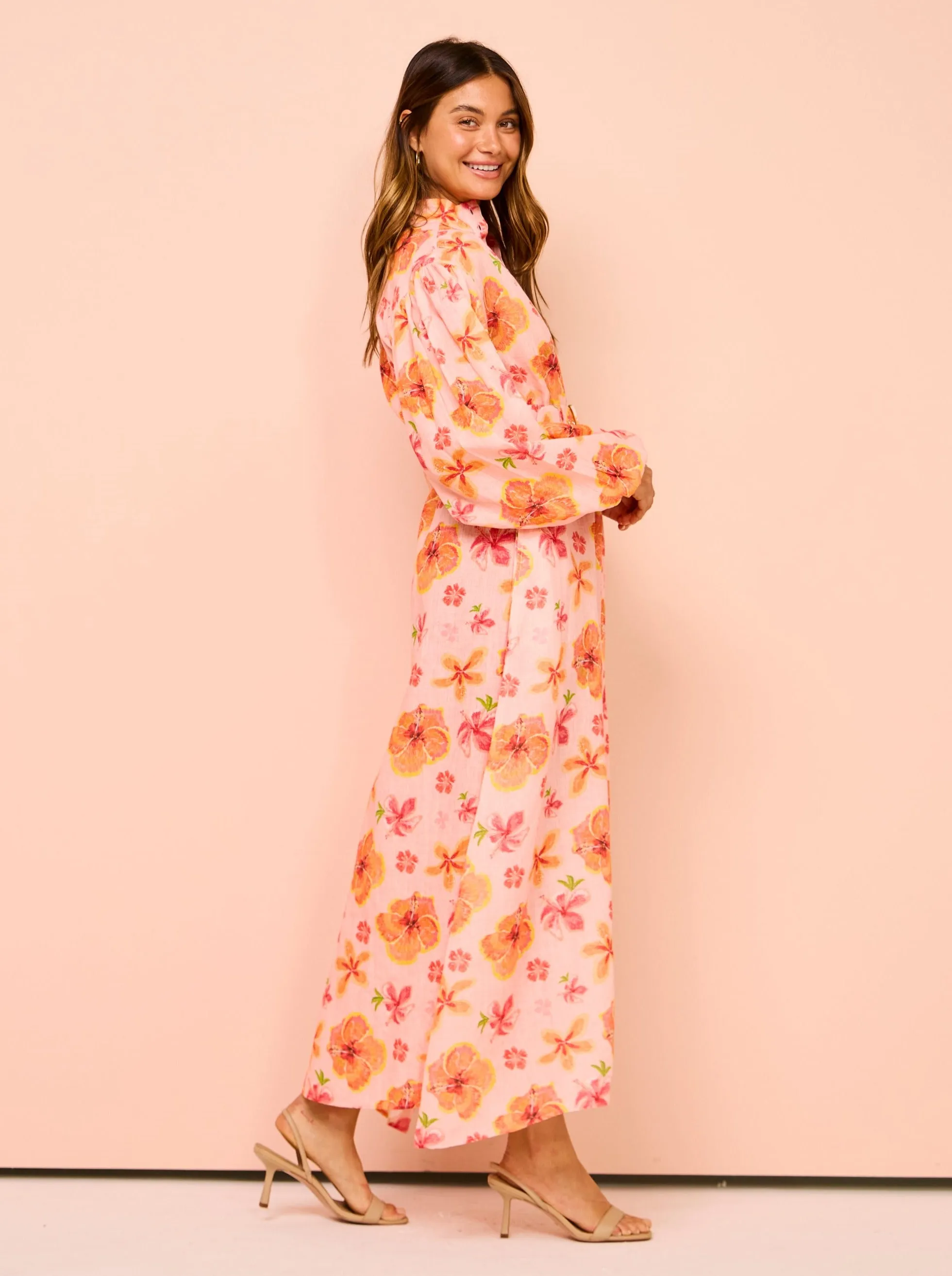 Palm Noosa Noddy Dress in Spanish Hibiscus