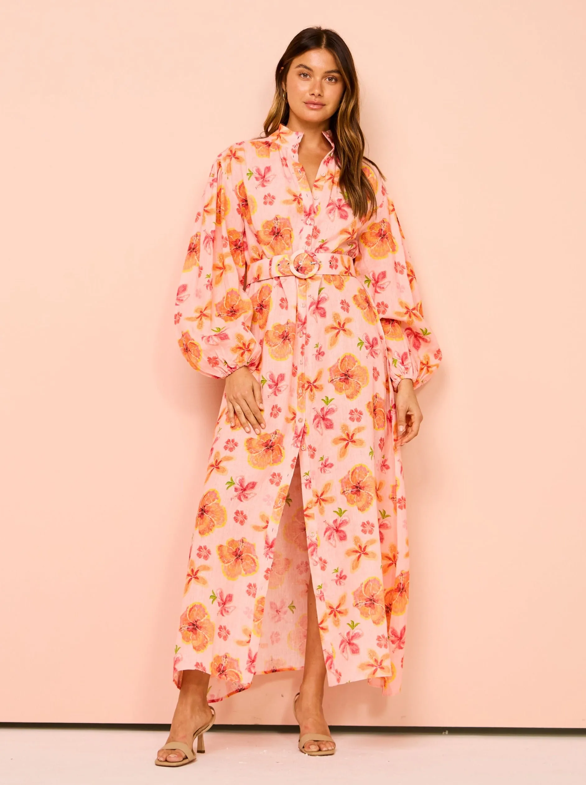 Palm Noosa Noddy Dress in Spanish Hibiscus