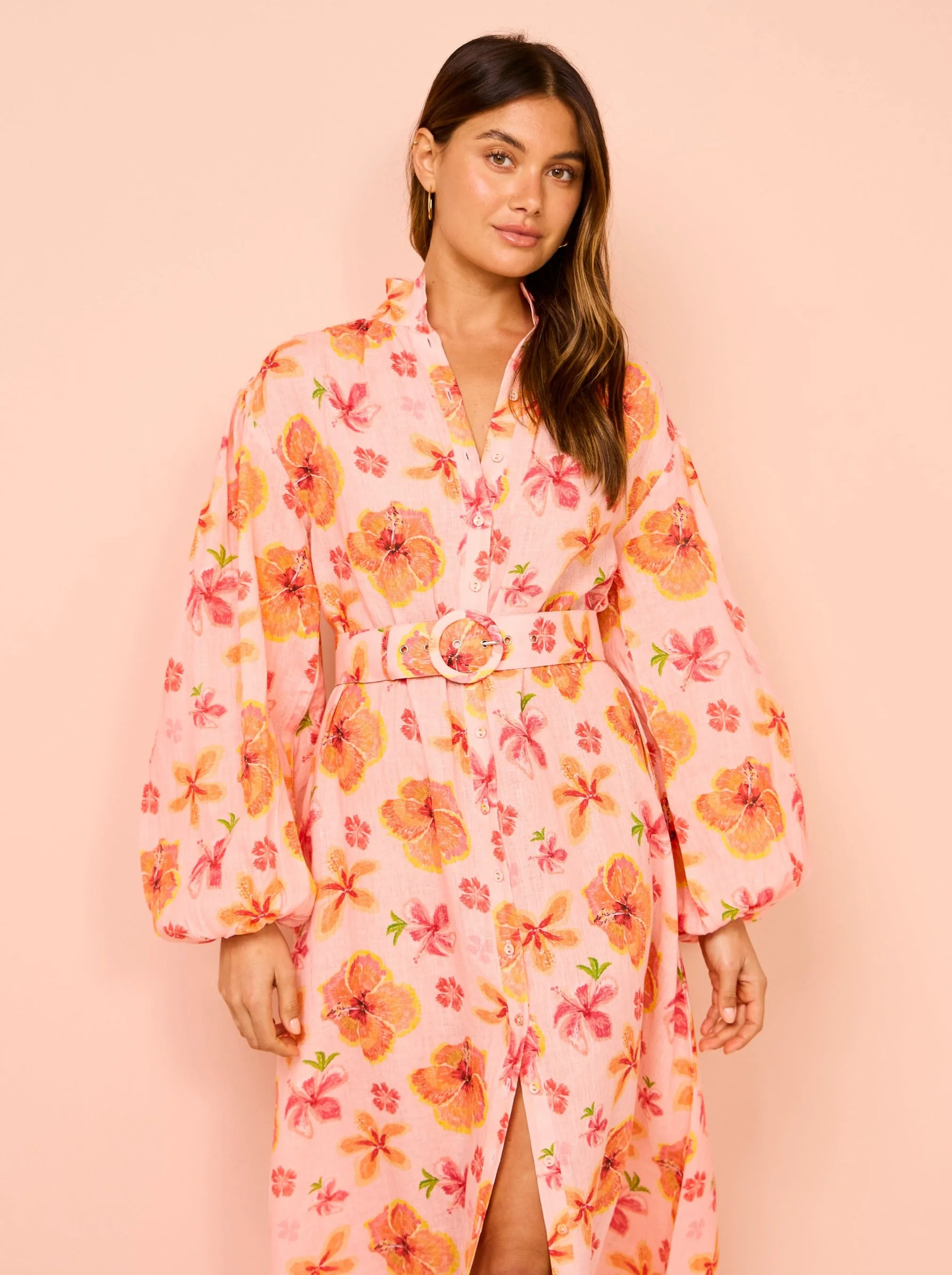 Palm Noosa Noddy Dress in Spanish Hibiscus