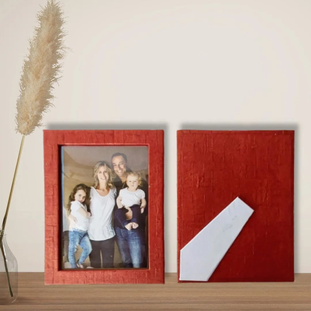Photo Frame 5x7 Inch Hand Made Paper  Eco friendly colours May vary No Glass ( 1PCS)