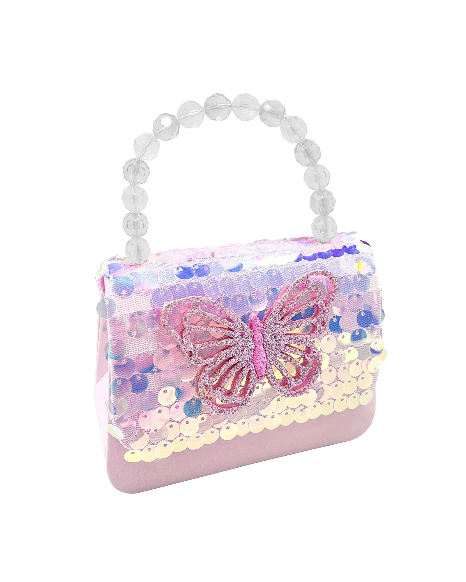 Pink Poppy Butterfly Handbag