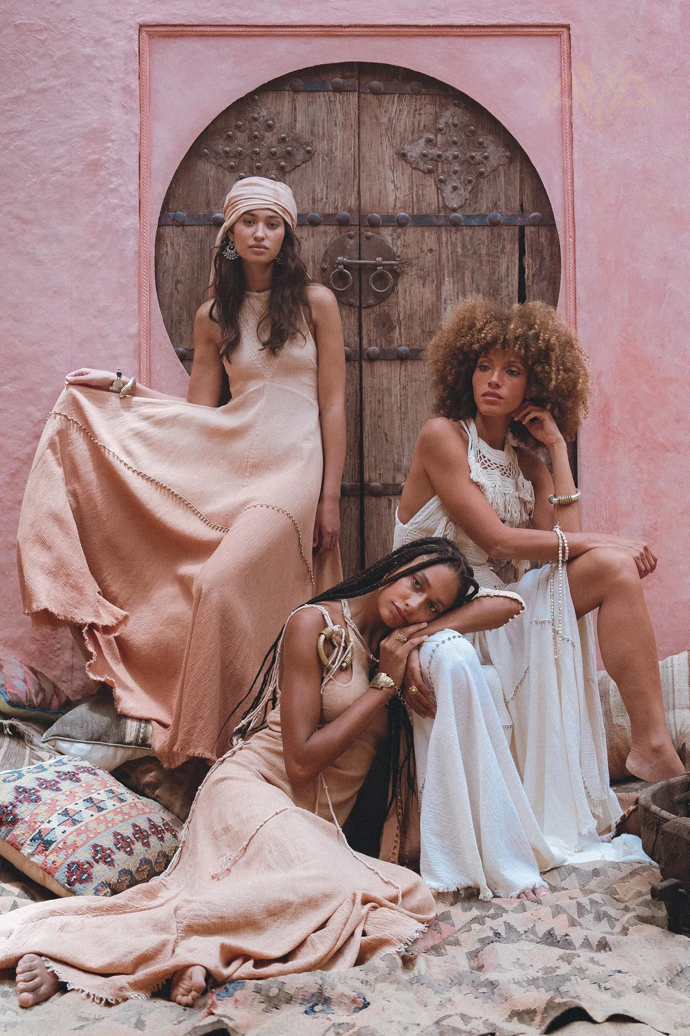 Powder Pink Bhakti Dress • Organic Cocktail Dress • Ombré Minimalist Dress