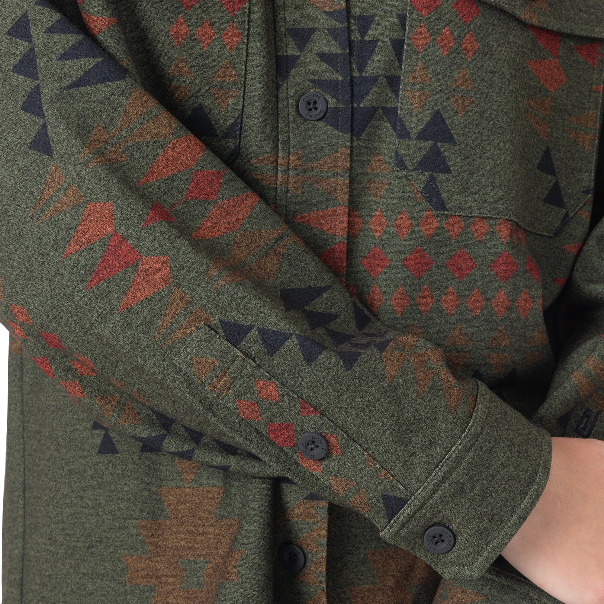 Printed Shacket - Aztec
