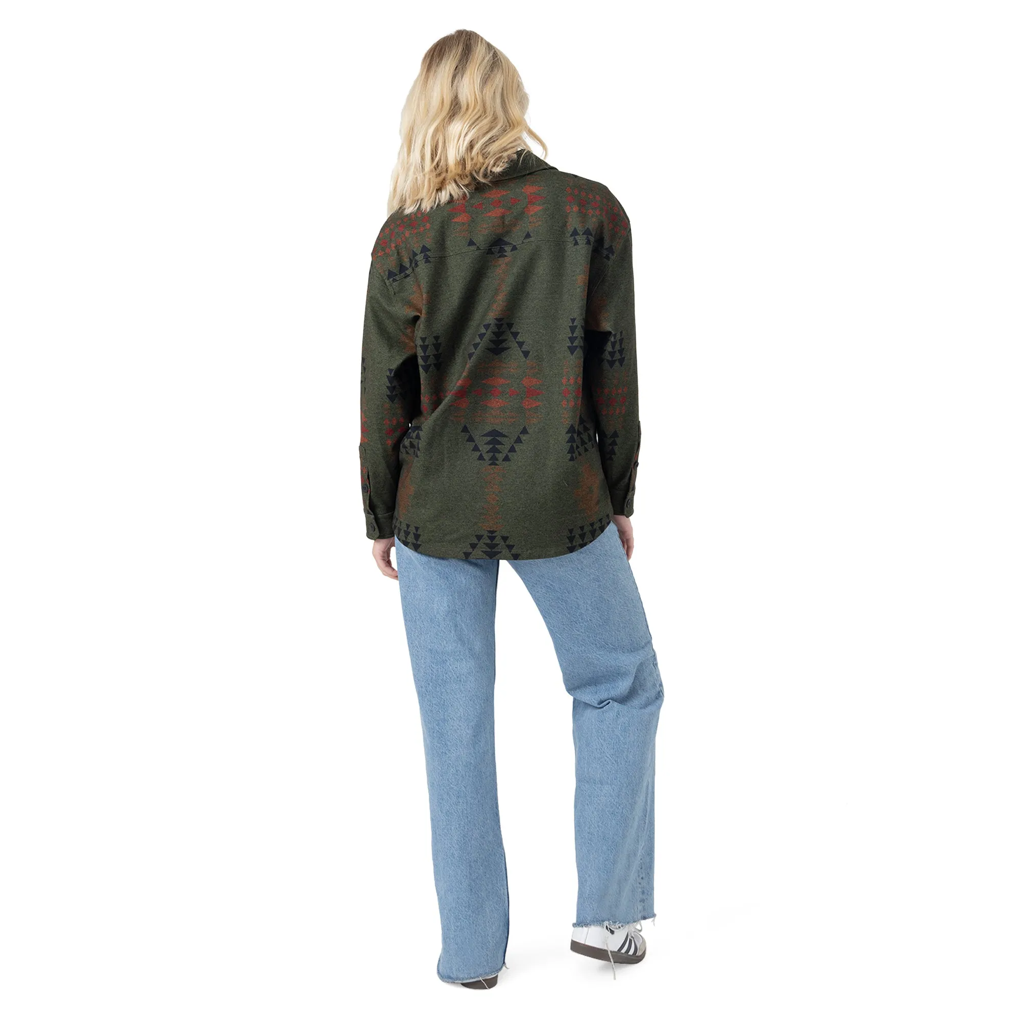 Printed Shacket - Aztec