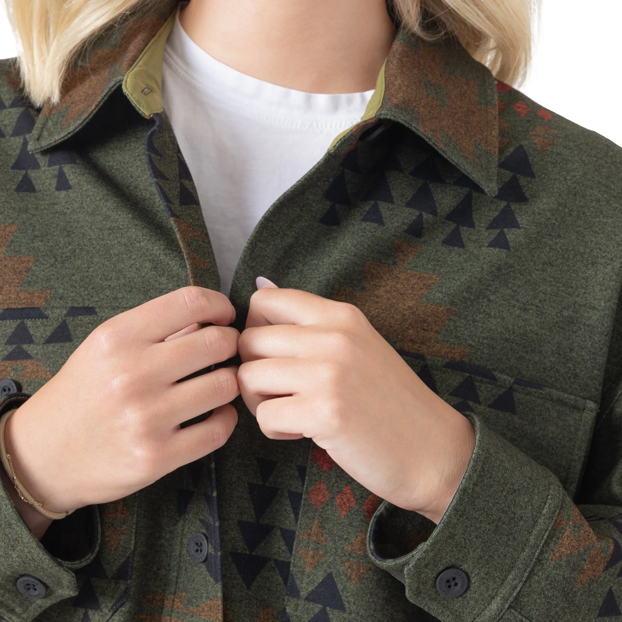 Printed Shacket - Aztec