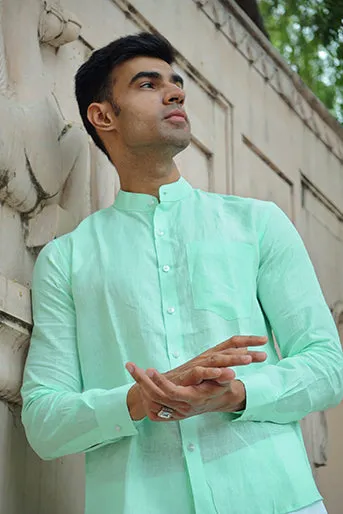 Pure Linen Regular Fit Solid Shirt