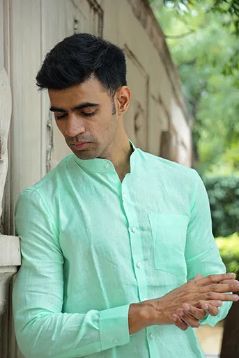 Pure Linen Regular Fit Solid Shirt
