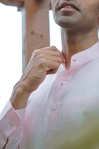 Pure Linen Regular Fit Solid Shirt