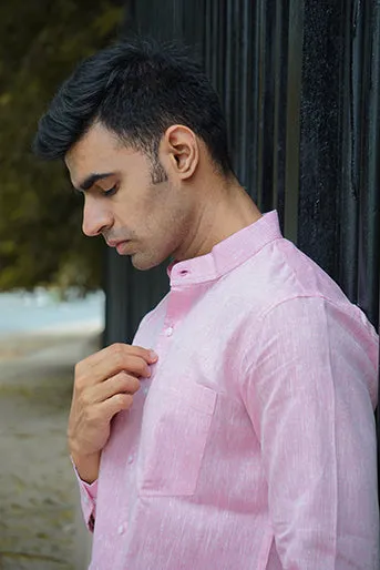 Pure Linen Regular Fit Solid Shirt