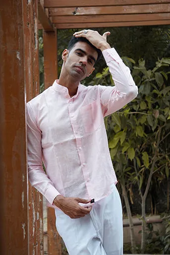 Pure Linen Regular Fit Solid Shirt