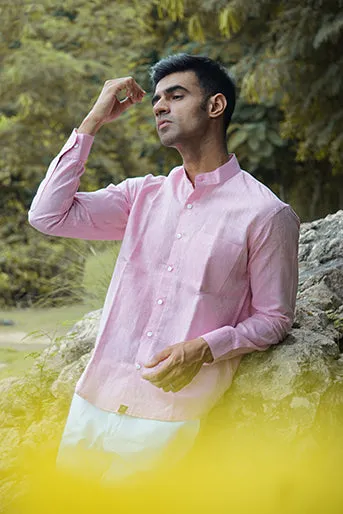 Pure Linen Regular Fit Solid Shirt