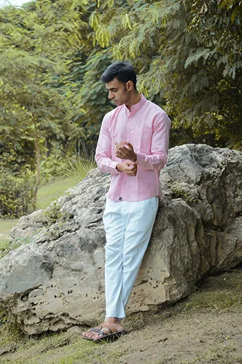 Pure Linen Regular Fit Solid Shirt