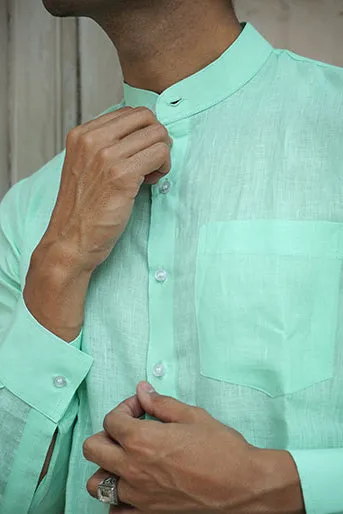 Pure Linen Regular Fit Solid Shirt
