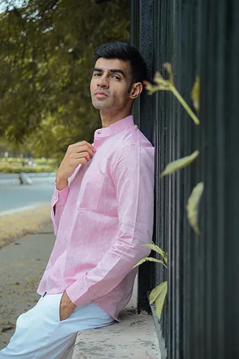Pure Linen Regular Fit Solid Shirt