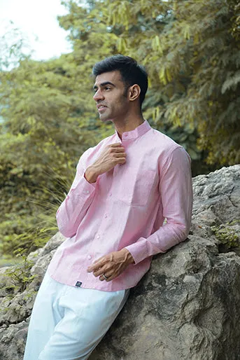 Pure Linen Regular Fit Solid Shirt