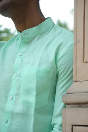 Pure Linen Regular Fit Solid Shirt