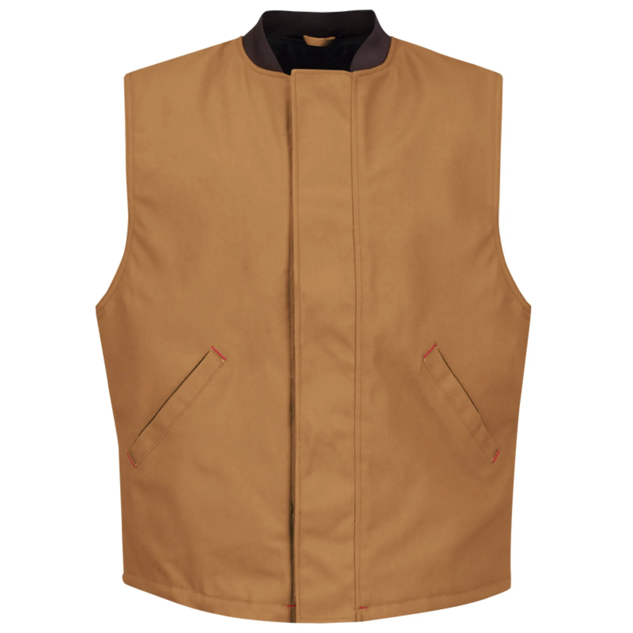 Red Kap Men's VD22 Blended Duck Insulated Vest with Moisture-Wicking Quilted Lining, Stain-Resistant Finish, Snap Closure, and Pockets | Sizes S-5XL