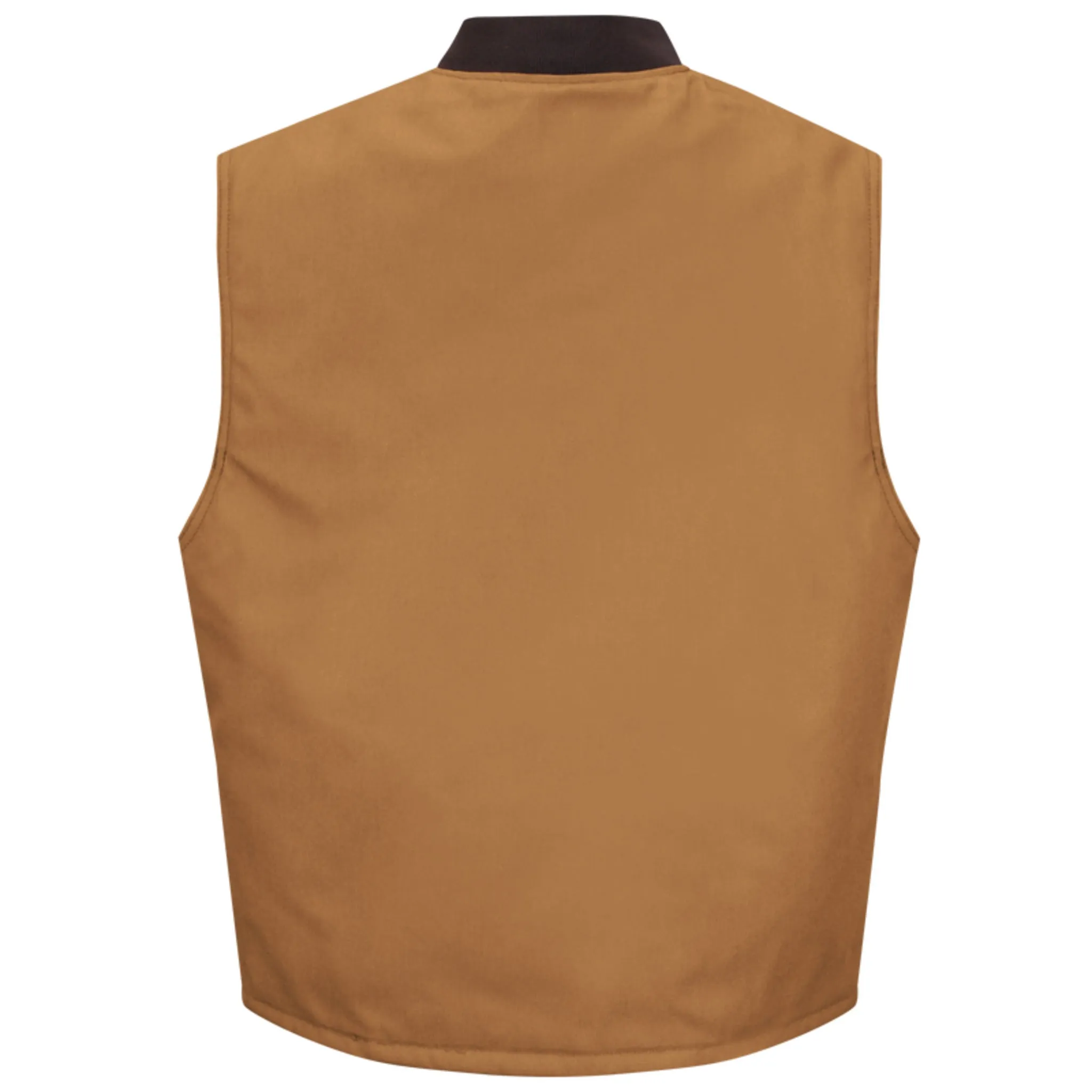 Red Kap Men's VD22 Blended Duck Insulated Vest with Moisture-Wicking Quilted Lining, Stain-Resistant Finish, Snap Closure, and Pockets | Sizes S-5XL