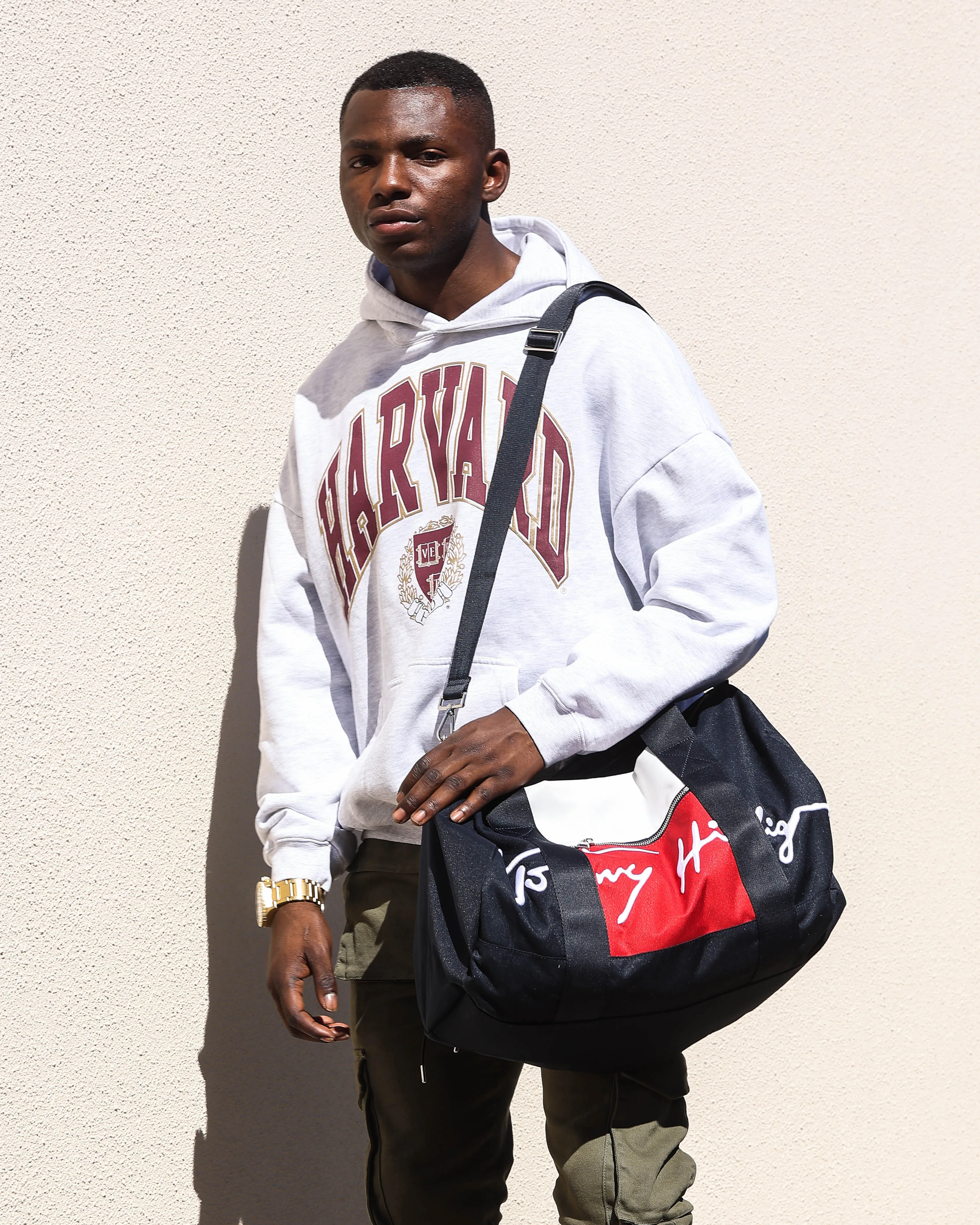 Tommy Jeans TH Signature Colour-Blocked Duffle Desert Sky