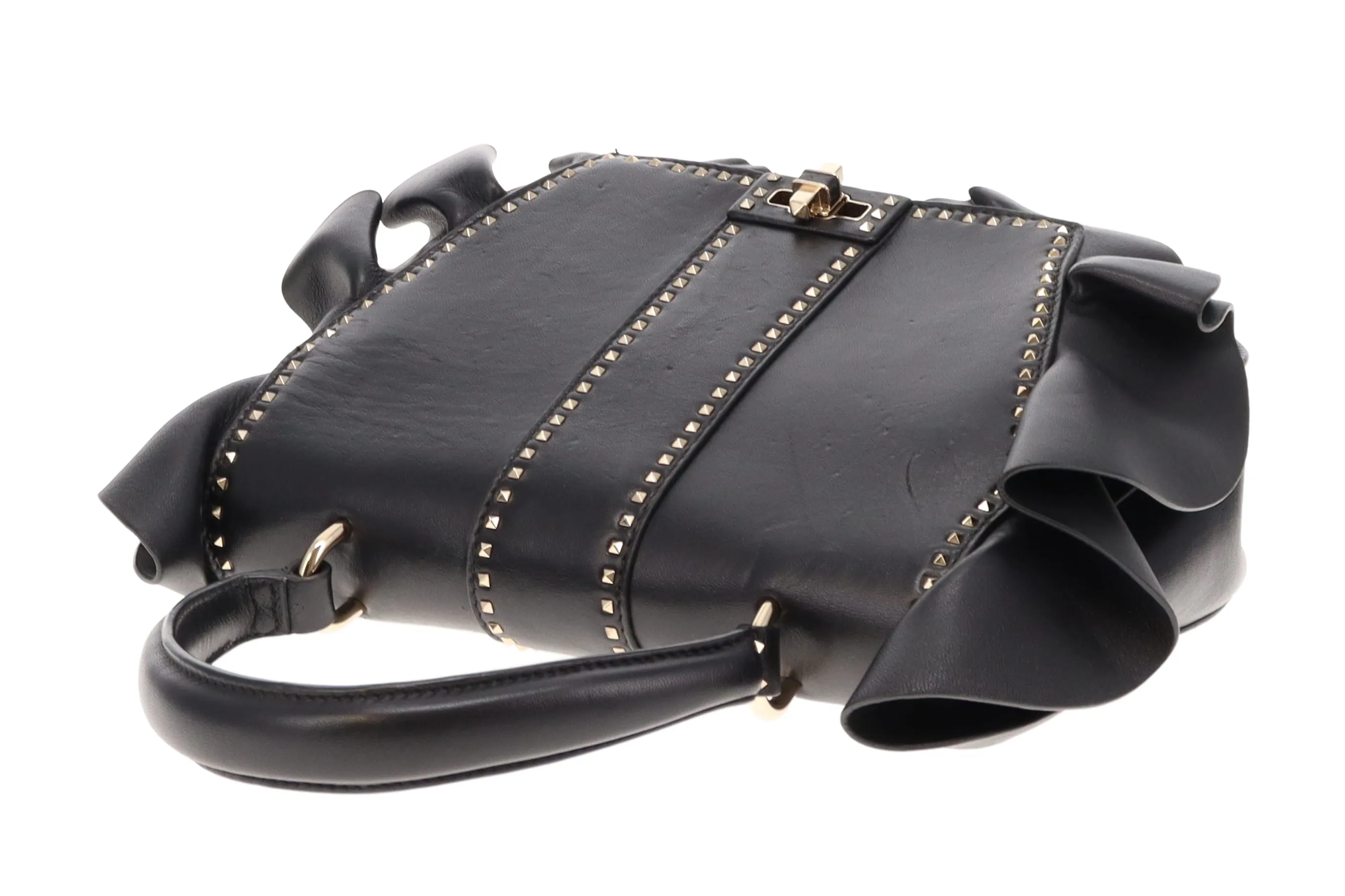 Valentino One Handle Rockstud Ruffle