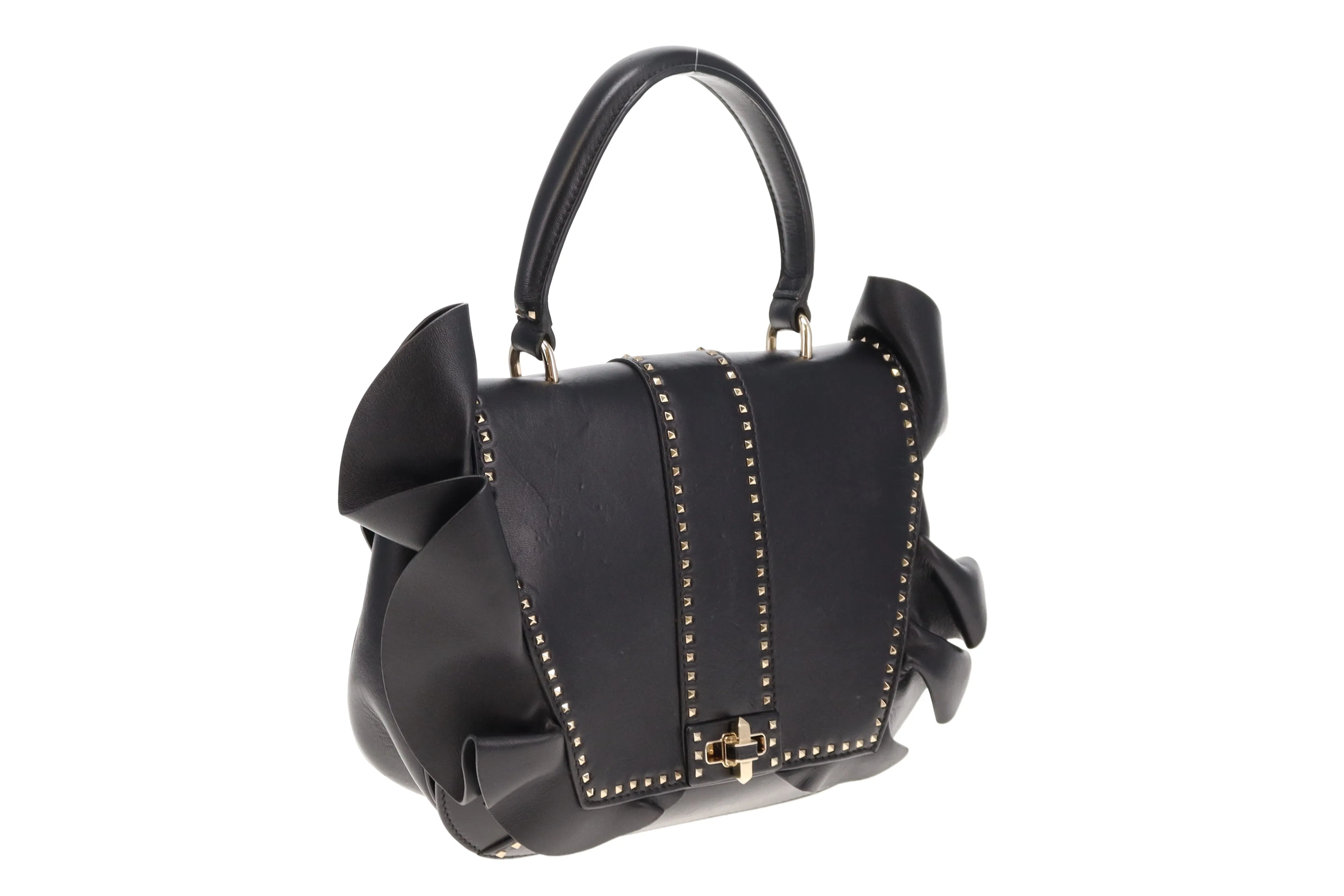 Valentino One Handle Rockstud Ruffle