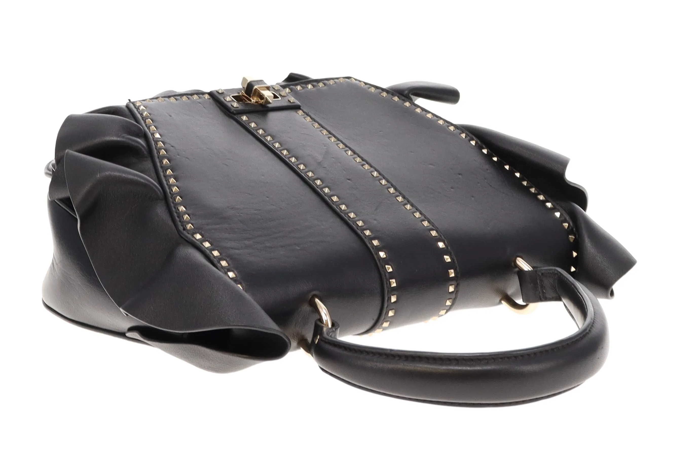 Valentino One Handle Rockstud Ruffle