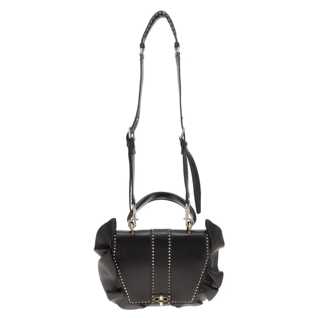 Valentino One Handle Rockstud Ruffle