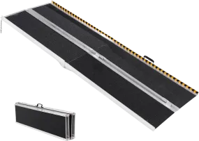 Vevor Portable Wheelchair Ramp 8' 800 lbs Folding Non-Slip Aluminum New