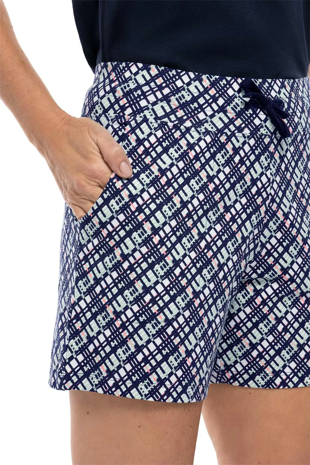 Women's Aventura Knit Short  |  Navy Gulf Stream Stripe